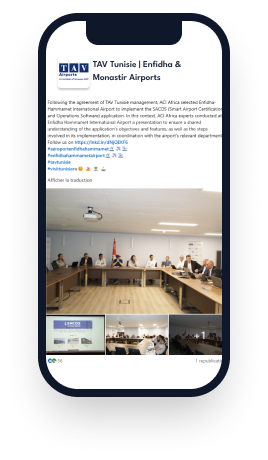 SACOS software implemented at TAV Tunisie Enfidha and Monastir Airports